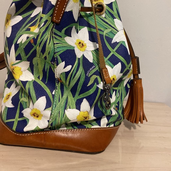 Dooney & Bourke Floral Daffodils Bucket Bag - Picture 5 of 9